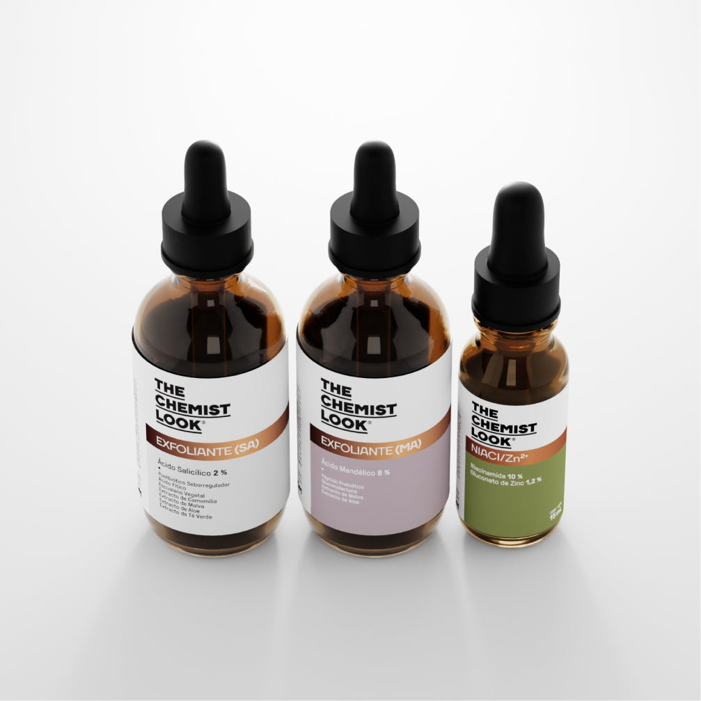 Set acné control de frente